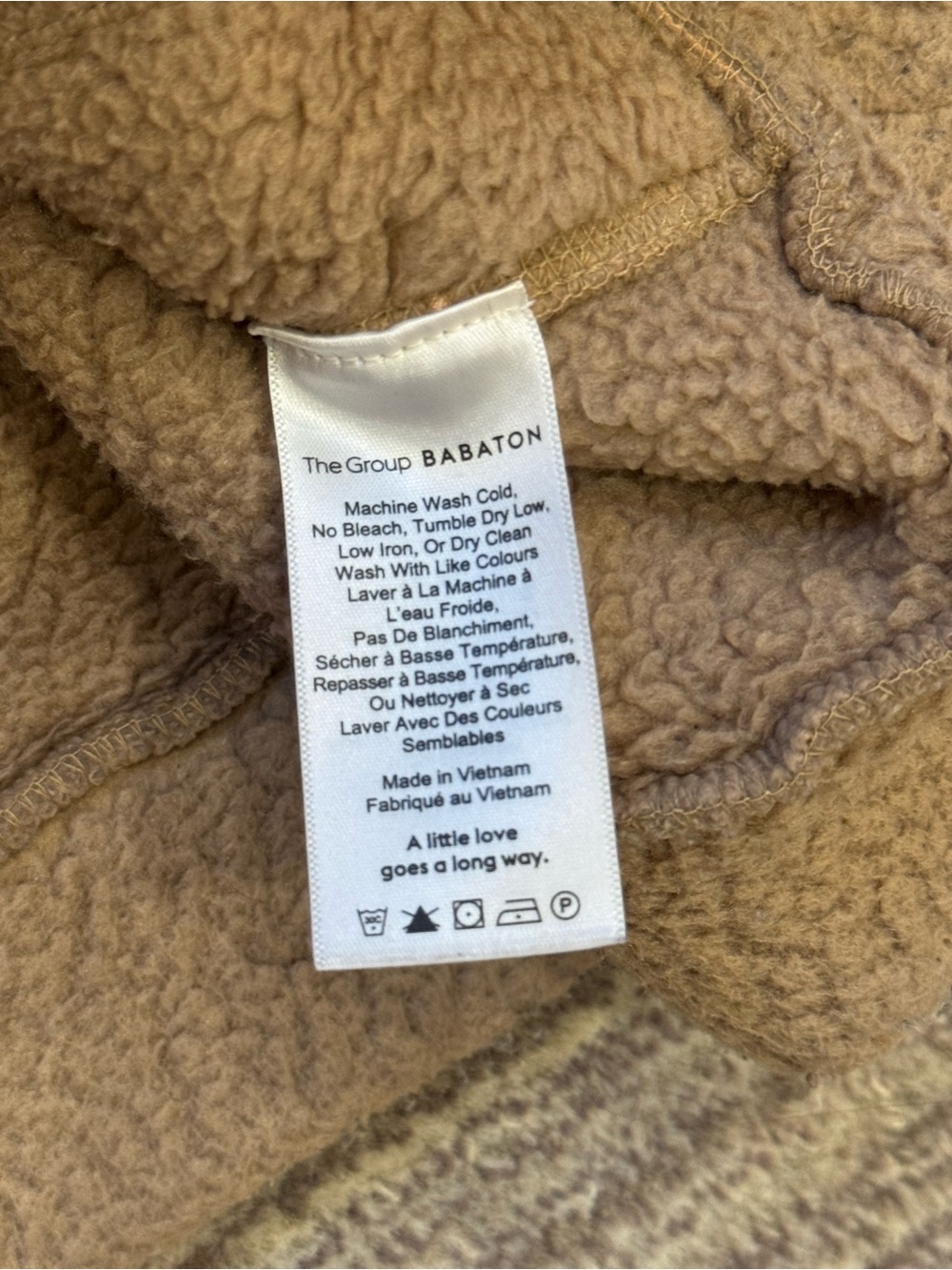 Babaton Plush Hooded Teddy Sweater - Camel Brown - Picture 7 of 8